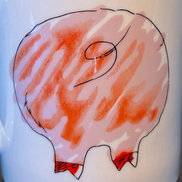 Artistic Pink Pig Portrait Ceramic Mug ~ This Little Piggy… - Picture 3 of 9